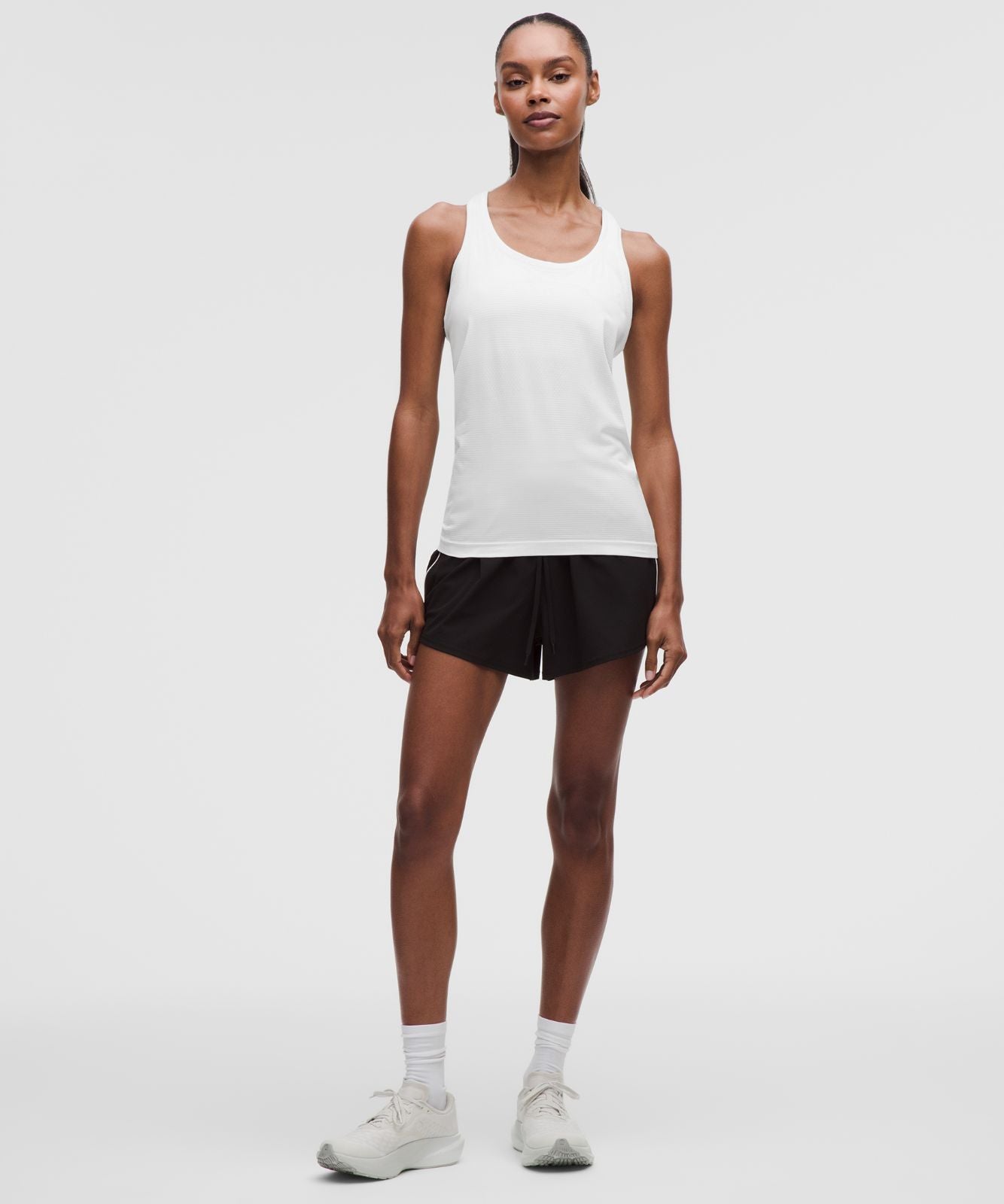 Swiftly Tech Racerback Tank Top 2.0 *Hip Length White/White