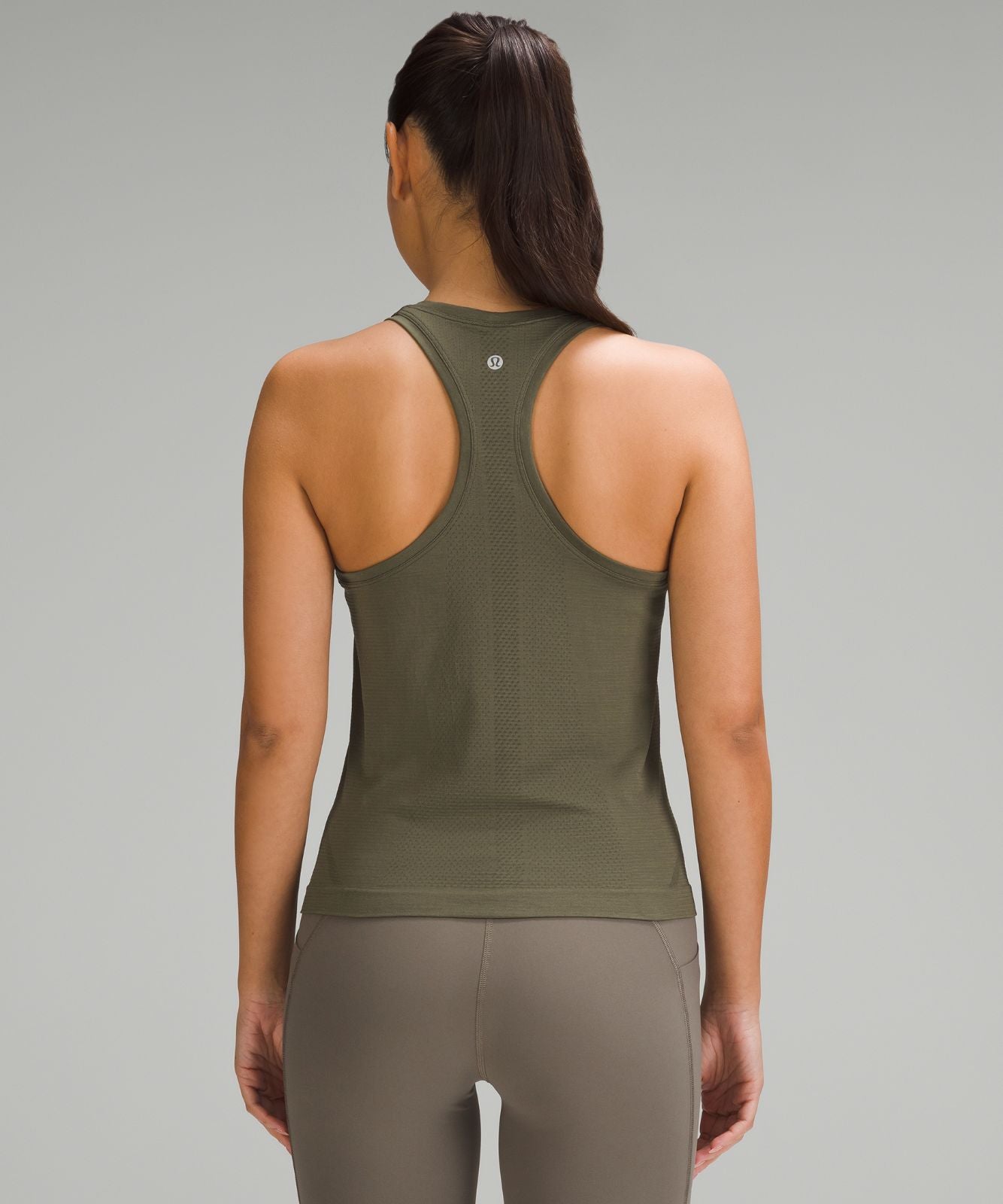 Swiftly Tech Racerback Tank Top 2.0 *Waist Length Army Green/Army Green