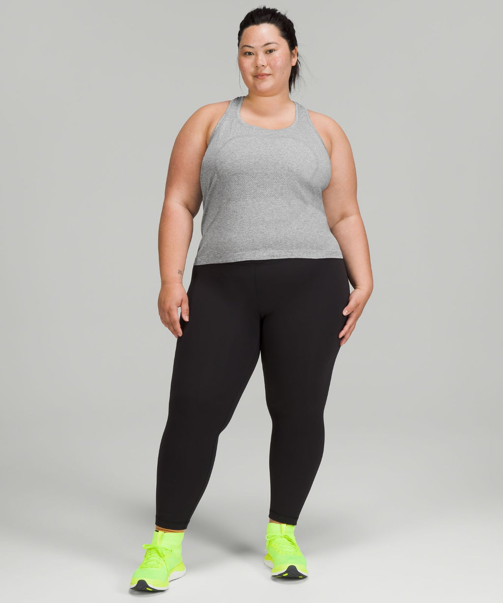 Swiftly Tech Racerback Tank Top 2.0 *Waist Length Slate/White
