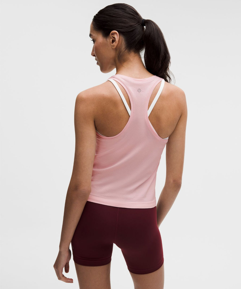 Swiftly Tech Racerback Tank Top 2.0 *Waist Length Pink Pearl/Pink Pearl