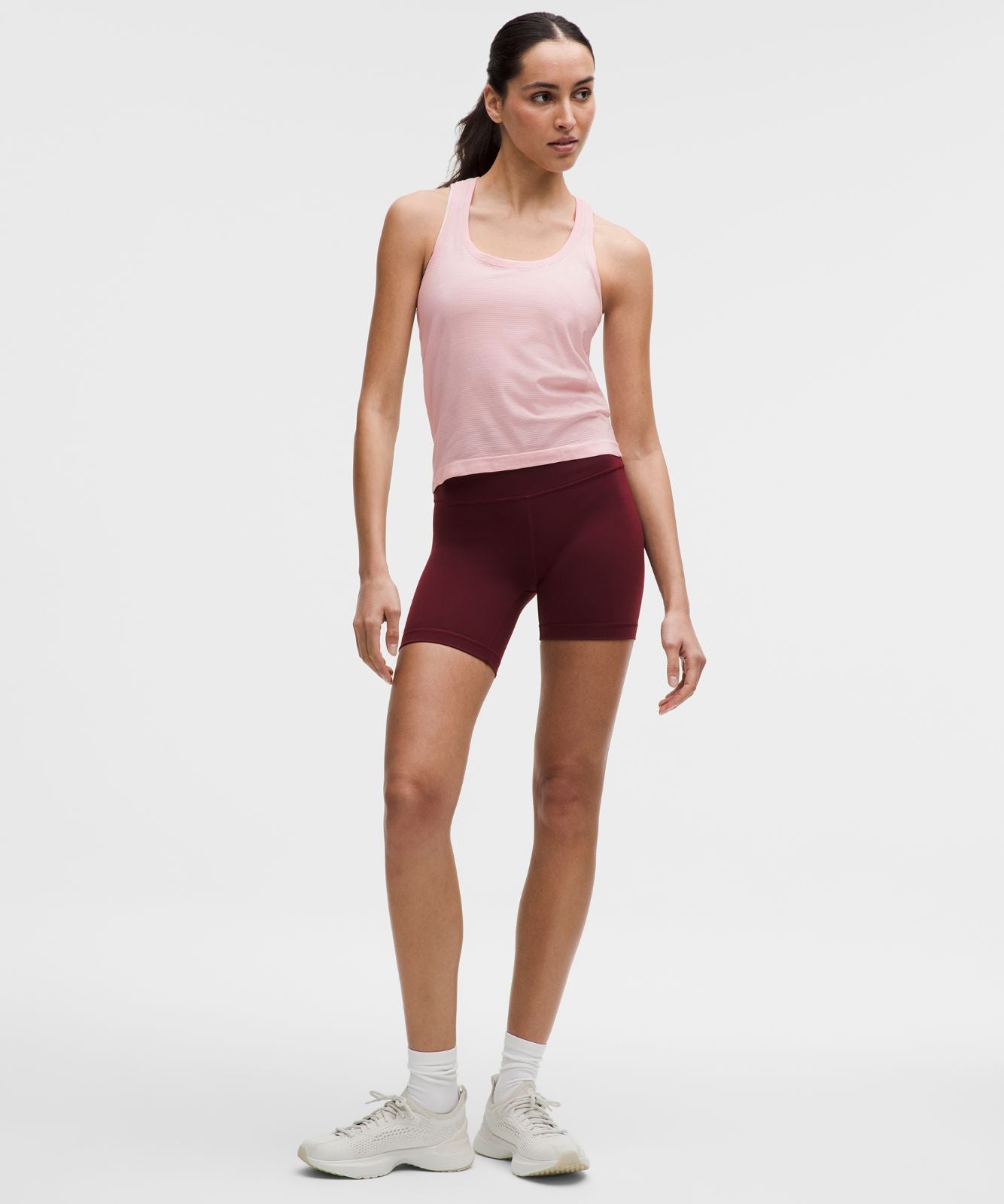 Swiftly Tech Racerback Tank Top 2.0 *Waist Length Pink Pearl/Pink Pearl
