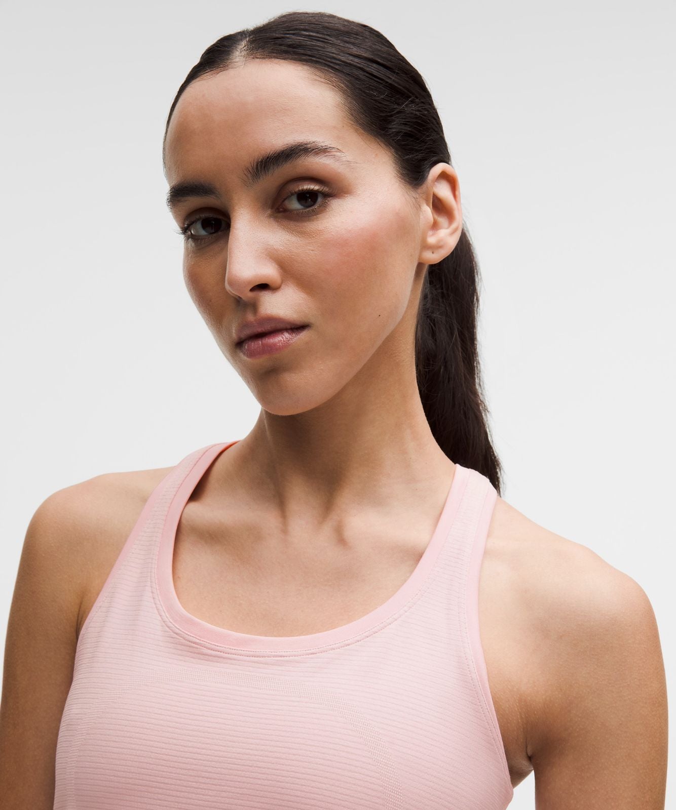 Swiftly Tech Racerback Tank Top 2.0 *Waist Length Pink Pearl/Pink Pearl