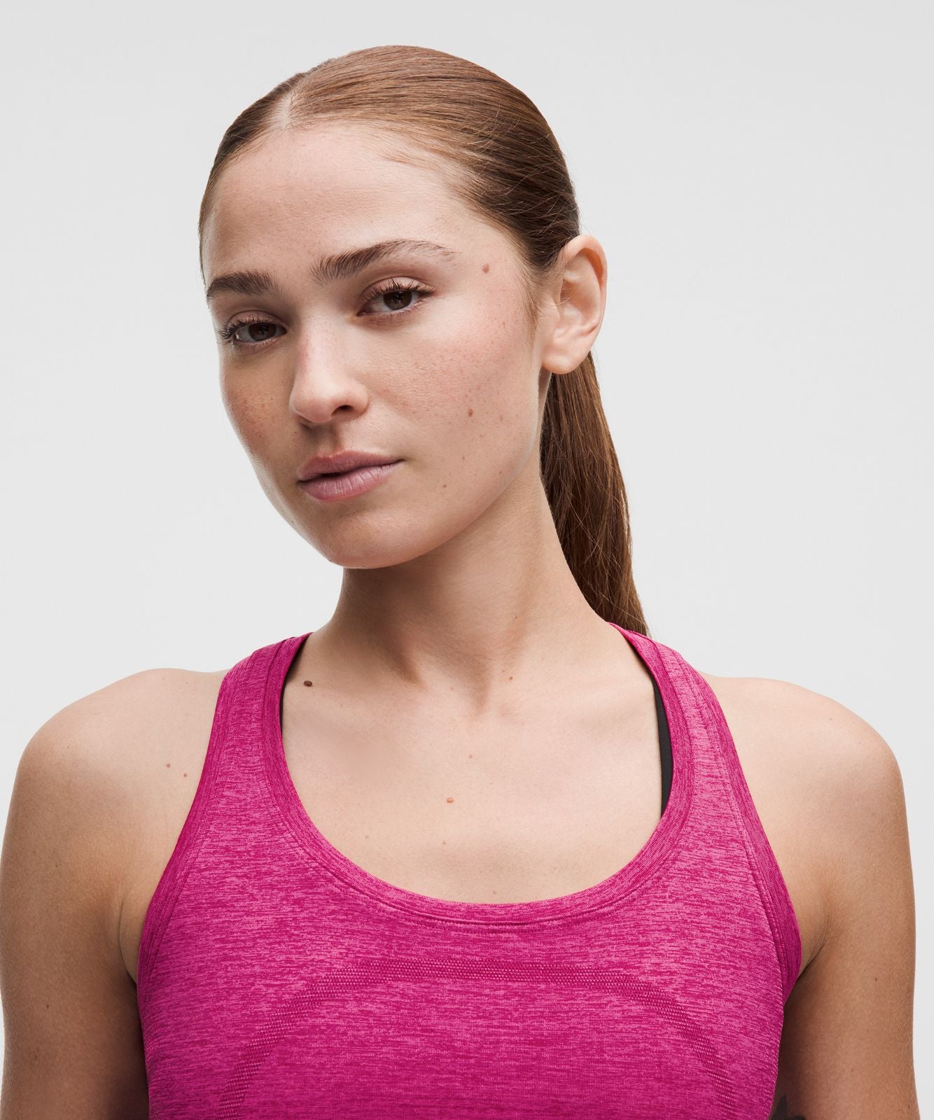 Swiftly Tech Racerback Tank Top 2.0 *Waist Length Raspberry Rave/Flamingo Fun Tone