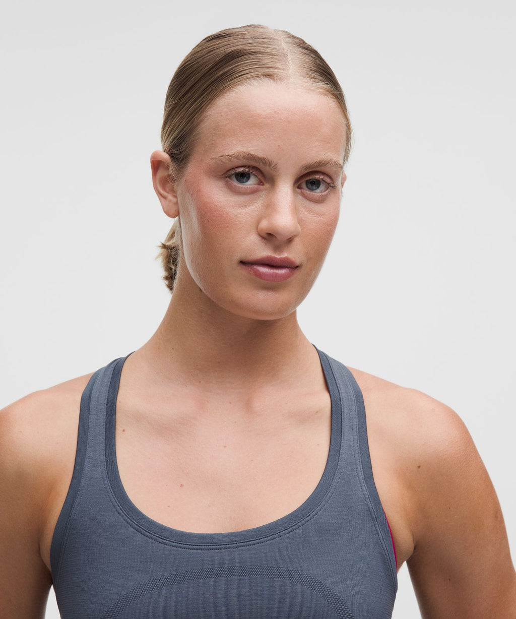 Swiftly Tech Racerback Tank Top 2.0 *Waist Length Dusty Diamond/Dusty Diamond