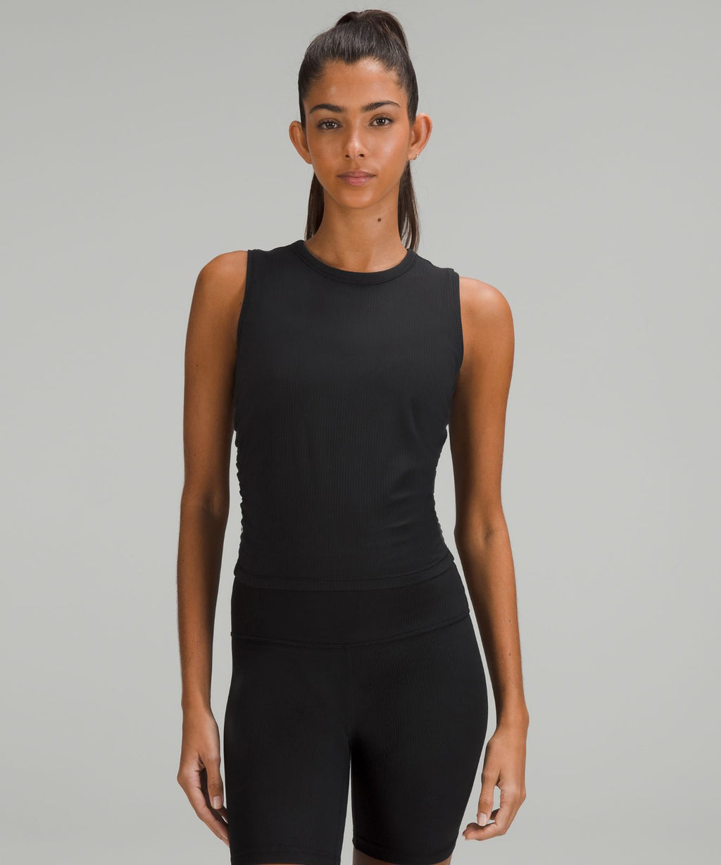 All It Takes Ribbed Nulu Tank Top Black