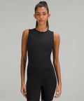 All It Takes Ribbed Nulu Tank Top Black