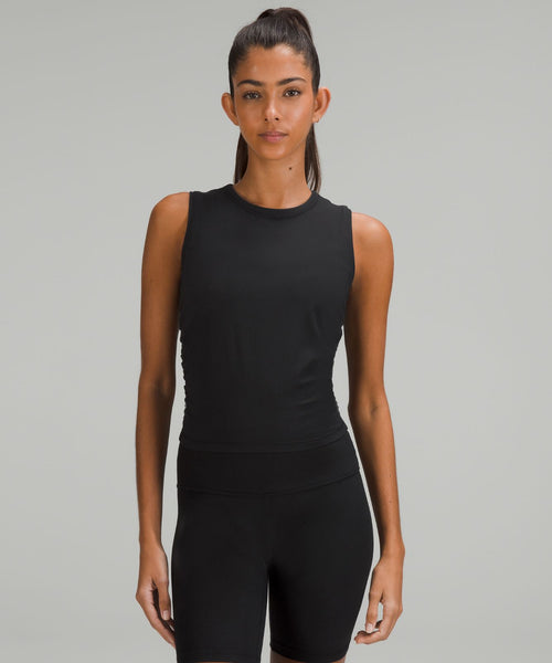 All It Takes Ribbed Nulu Tank Top Black