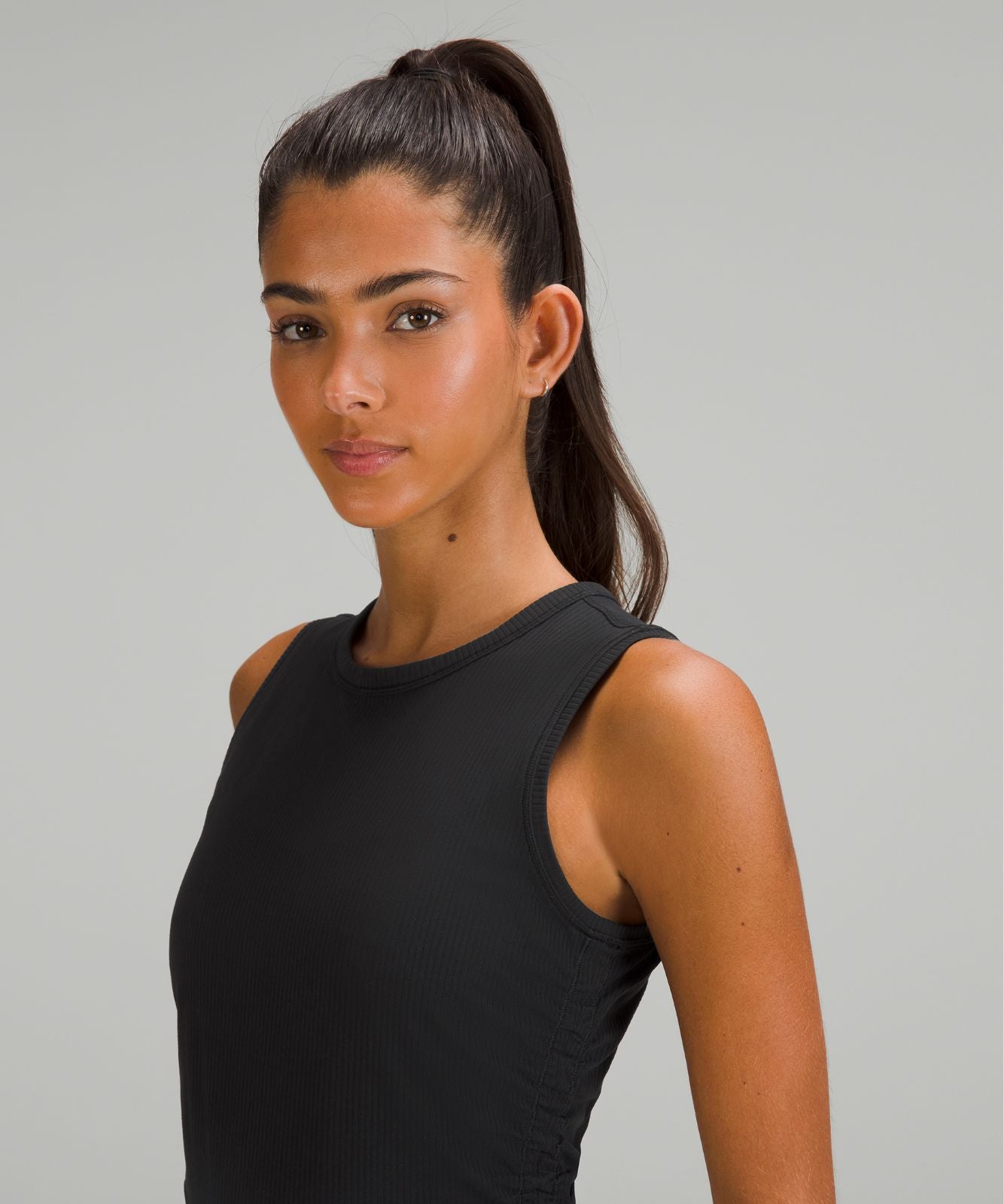 All It Takes Ribbed Nulu Tank Top Black
