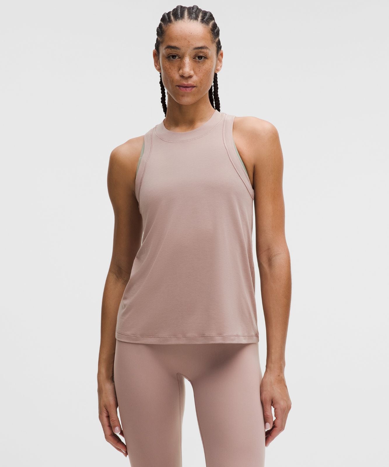 Jersey Training Tank Top Ashen Rose