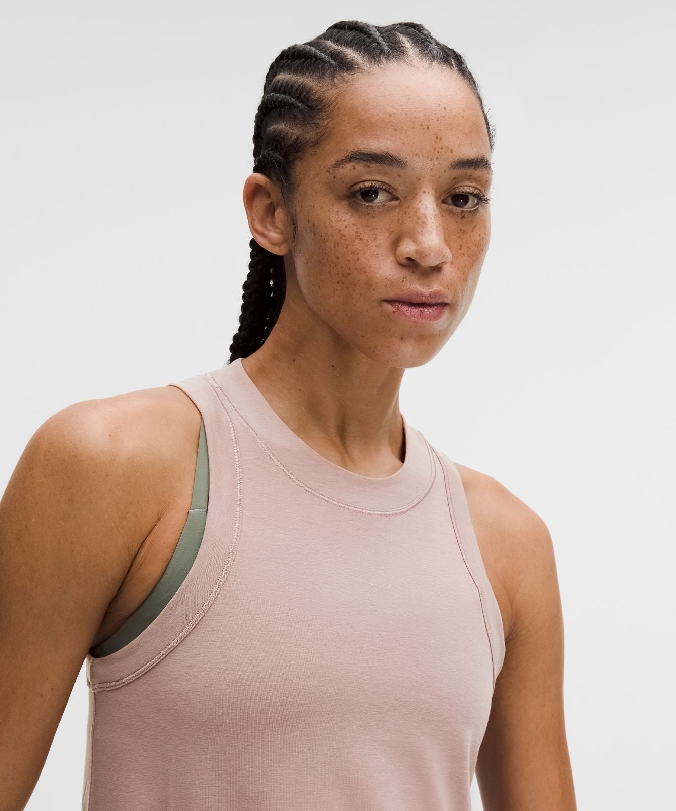 Jersey Training Tank Top Ashen Rose