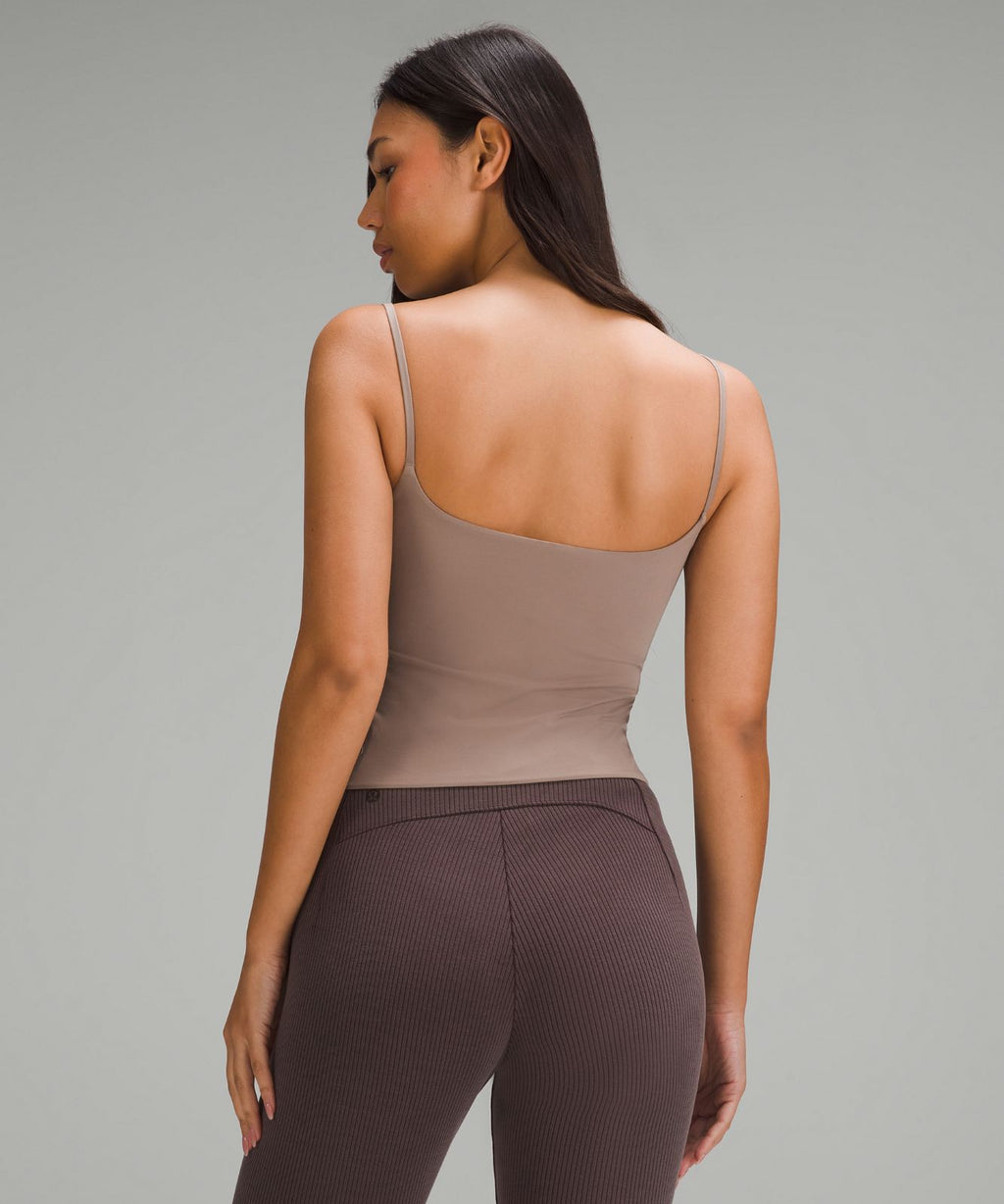 Wundermost Ultra-Soft Nulu Spaghetti-Strap Cami Tank Top Taupetastic