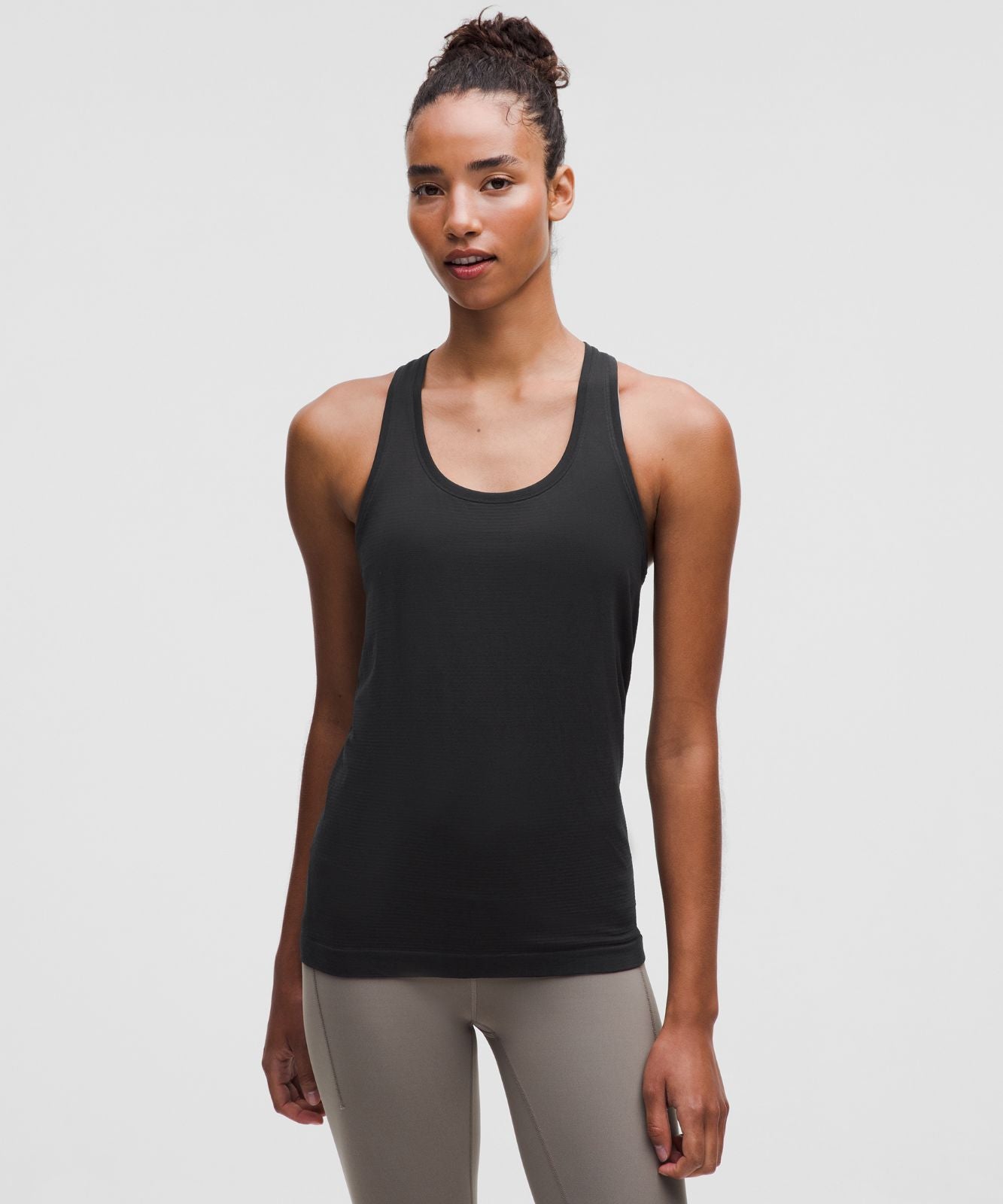Swiftly Tech Racerback Tank Top 2.0 *Hip Length Black/Black