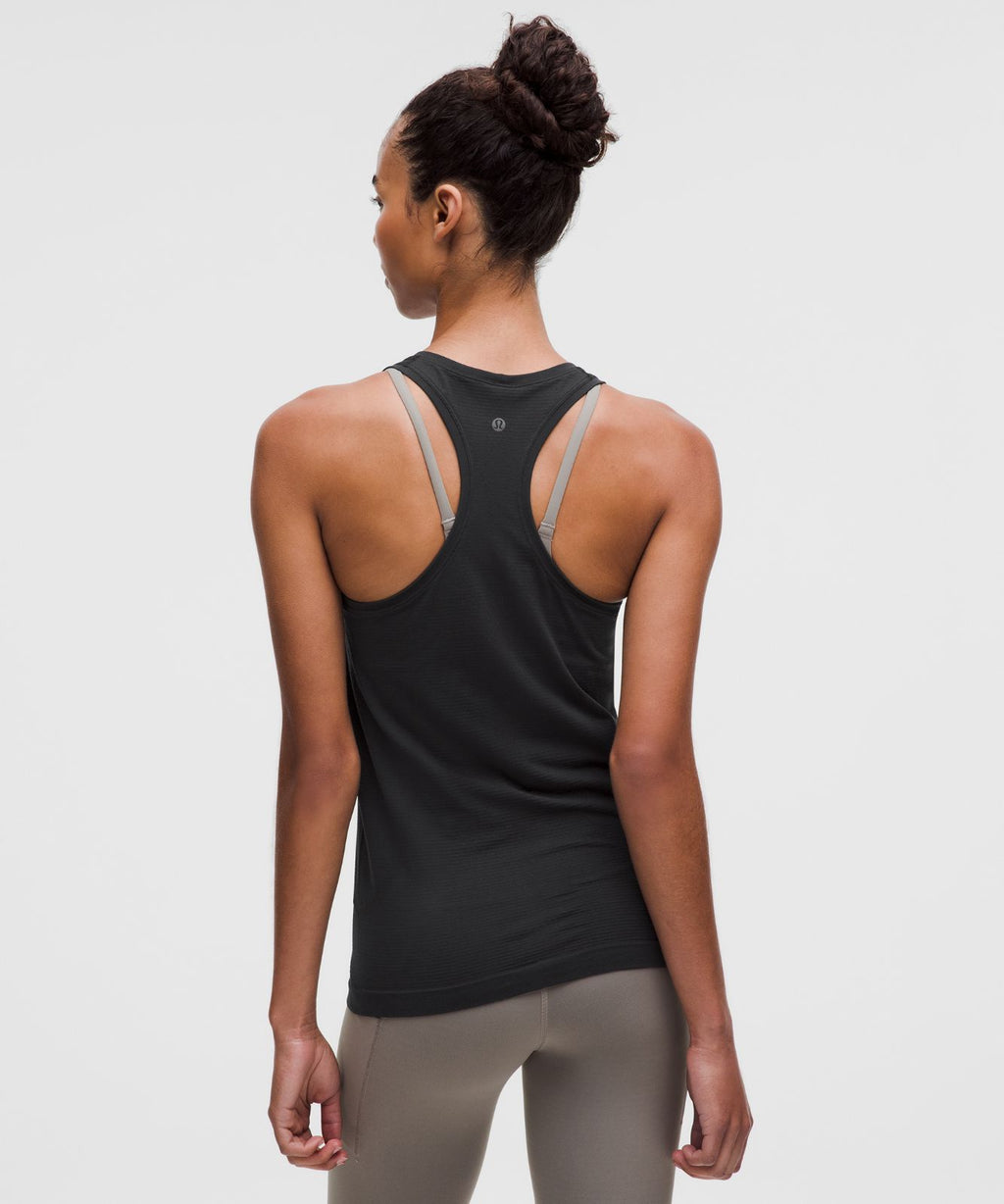 Swiftly Tech Racerback Tank Top 2.0 *Hip Length Black/Black