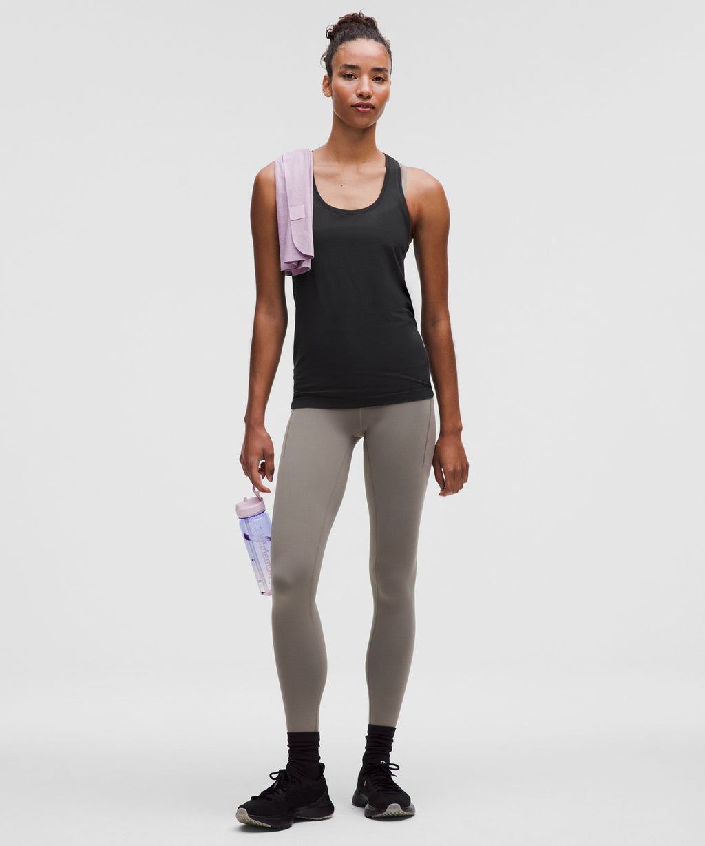 Swiftly Tech Racerback Tank Top 2.0 *Hip Length Black/Black
