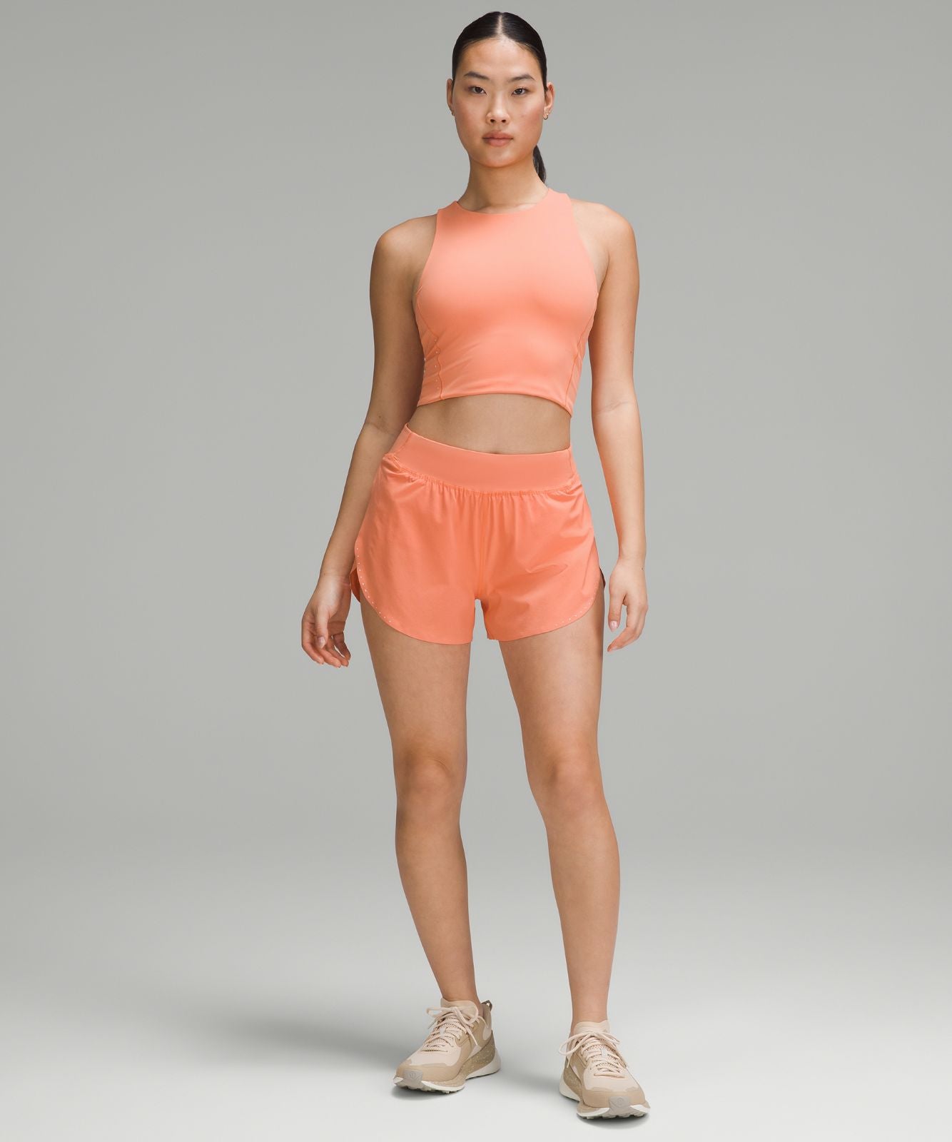Swift Speed Cropped Tank Top *B/C Cup Coral Kiss