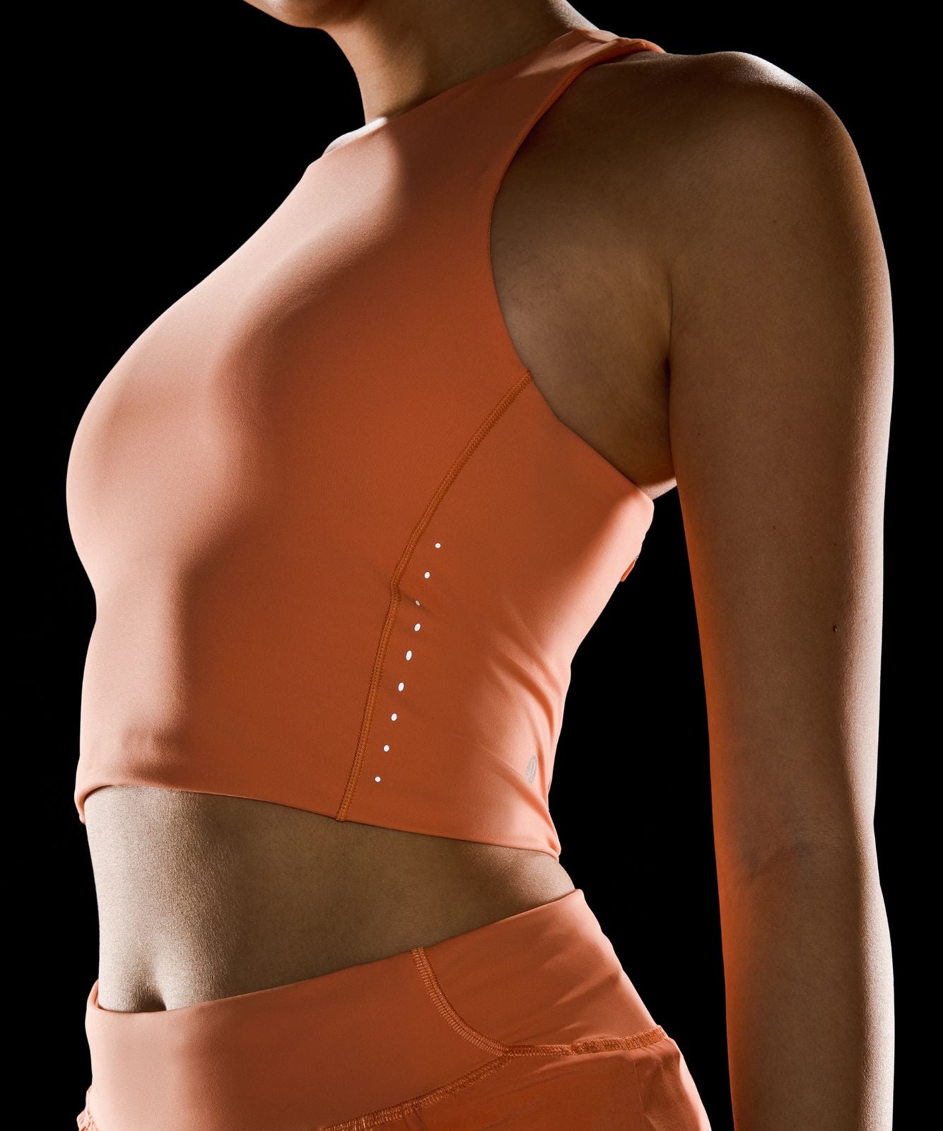 Swift Speed Cropped Tank Top *B/C Cup Coral Kiss