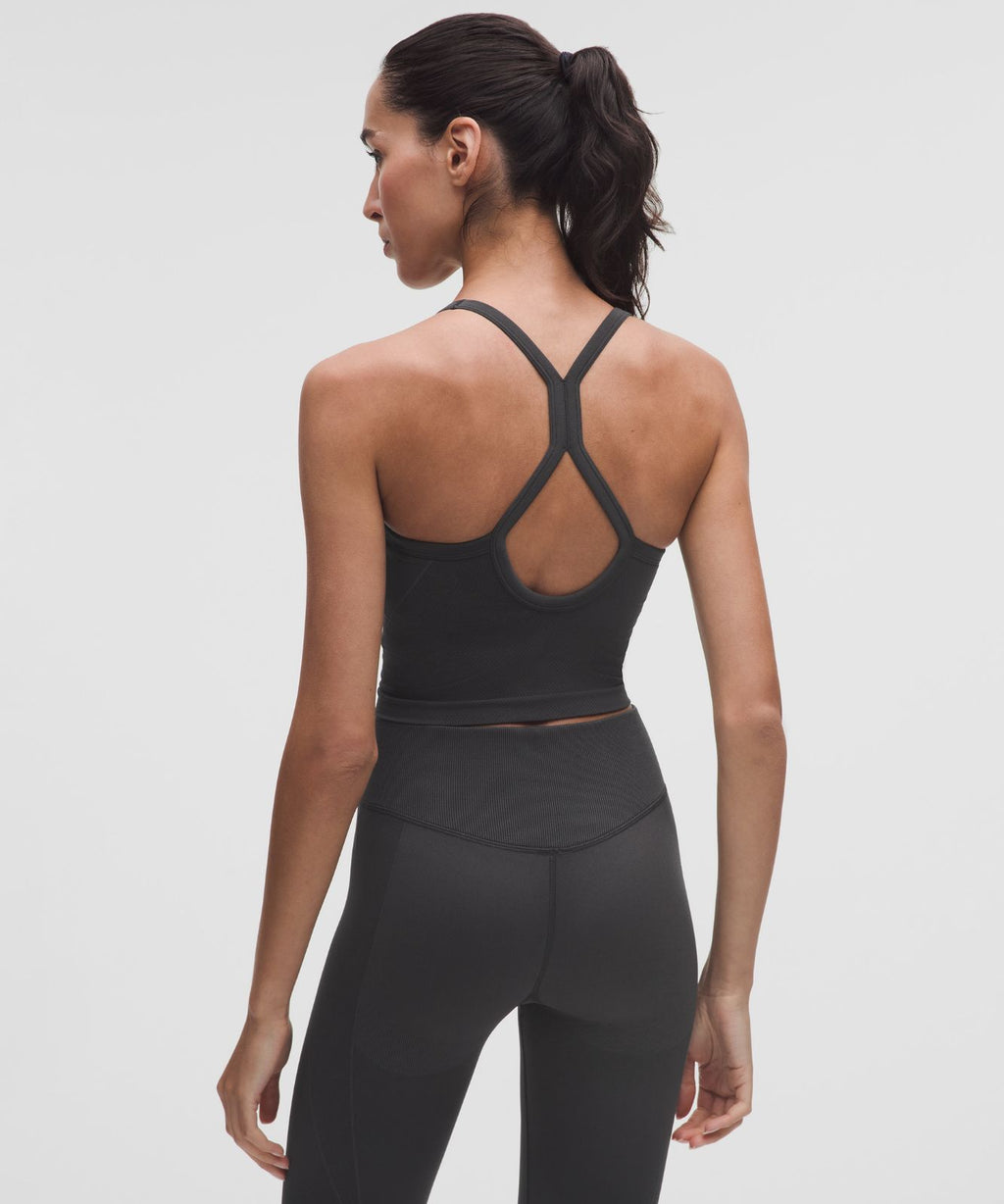 Get Low Cross-Back Training Tank Top *Light Support, B/C Cup Black/Graphite Grey