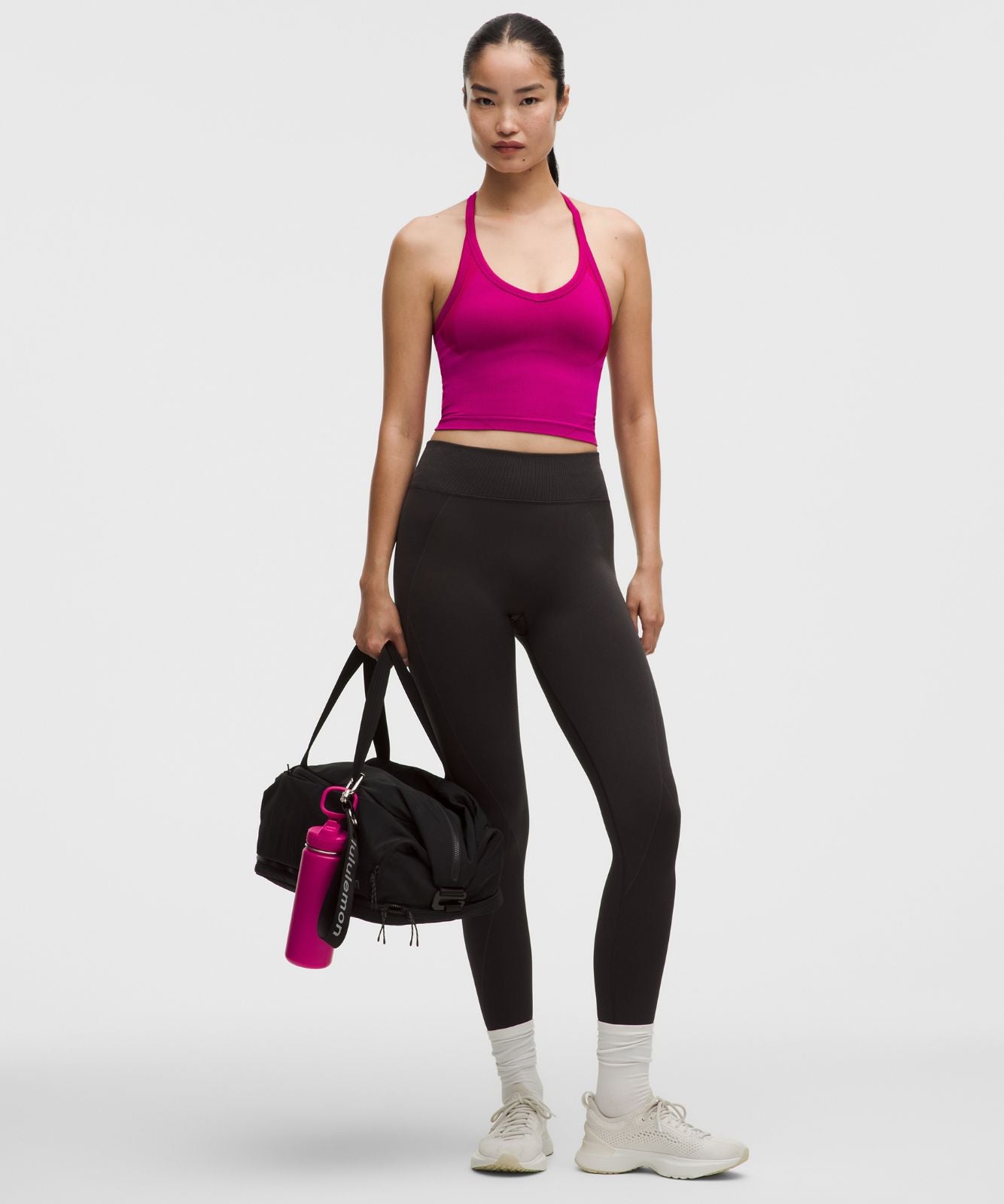 Get Low Cross-Back Training Tank Top *Light Support, B/C Cup Pink Flare/Berry Rumble