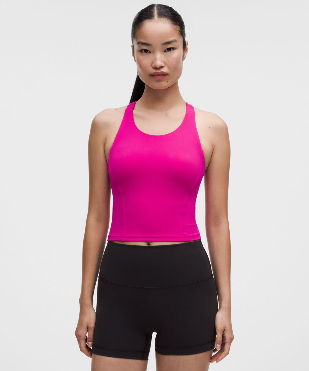 Wunder Train Racerback Tank Top *Medium Support, B/C Cup Pink Flare