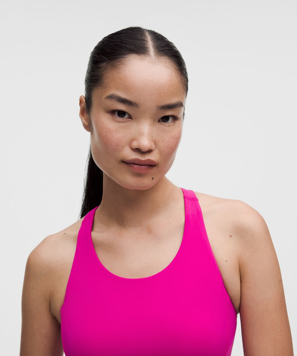 Wunder Train Racerback Tank Top *Medium Support, B/C Cup Pink Flare