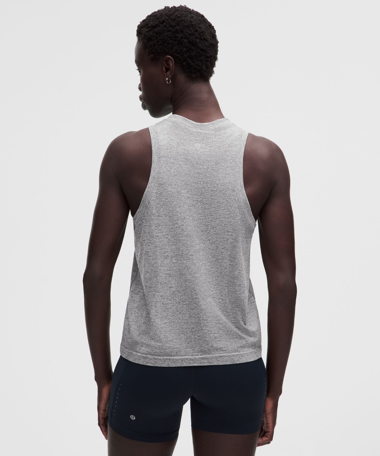 Swiftly Relaxed Tank Top *Hip Length Slate/White