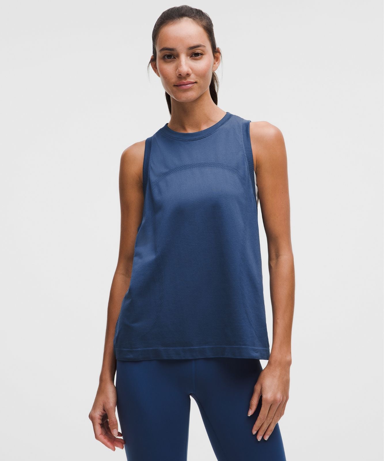 Swiftly Relaxed Tank Top *Hip Length Blue Twill/Blue Twill