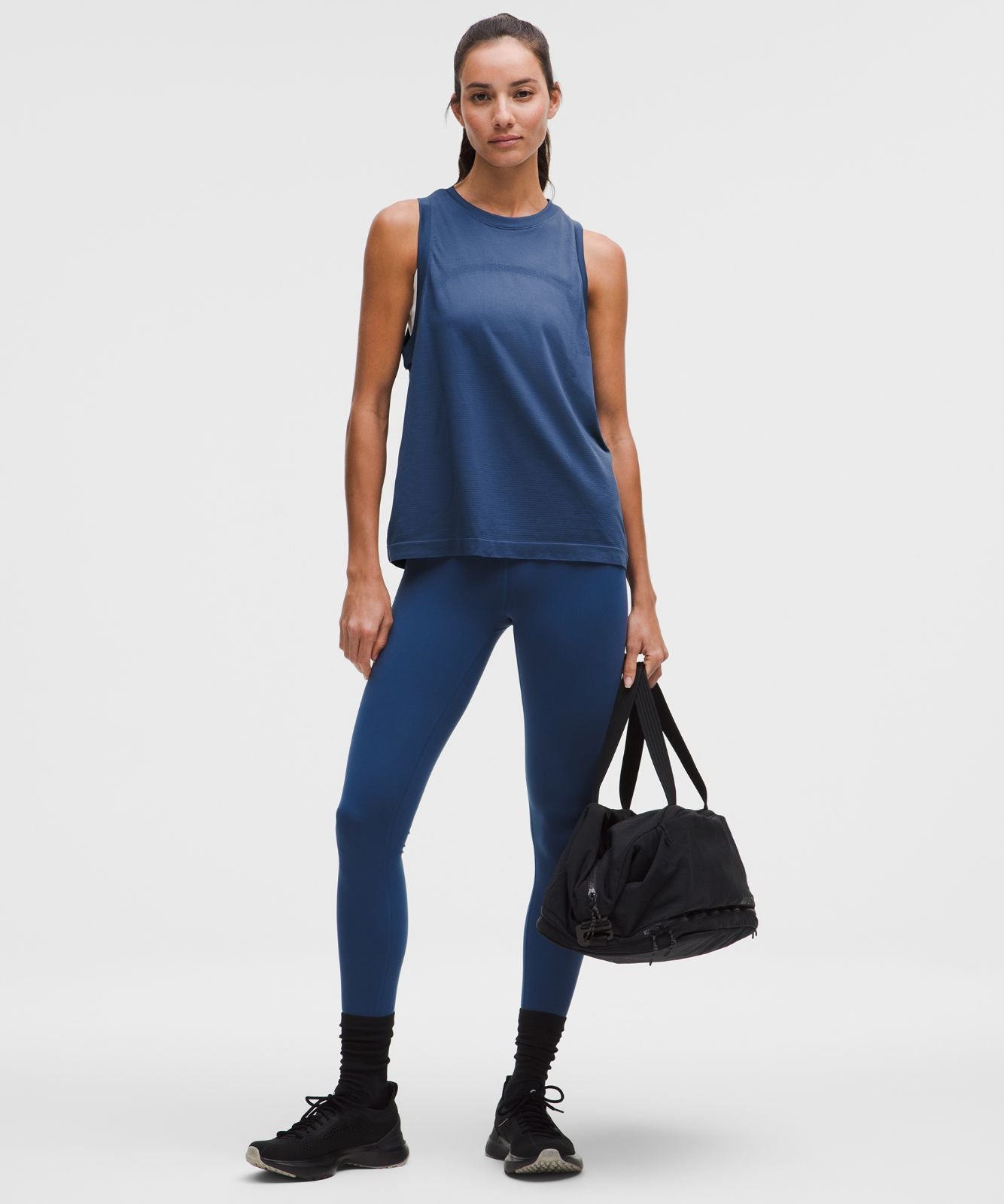 Swiftly Relaxed Tank Top *Hip Length Blue Twill/Blue Twill