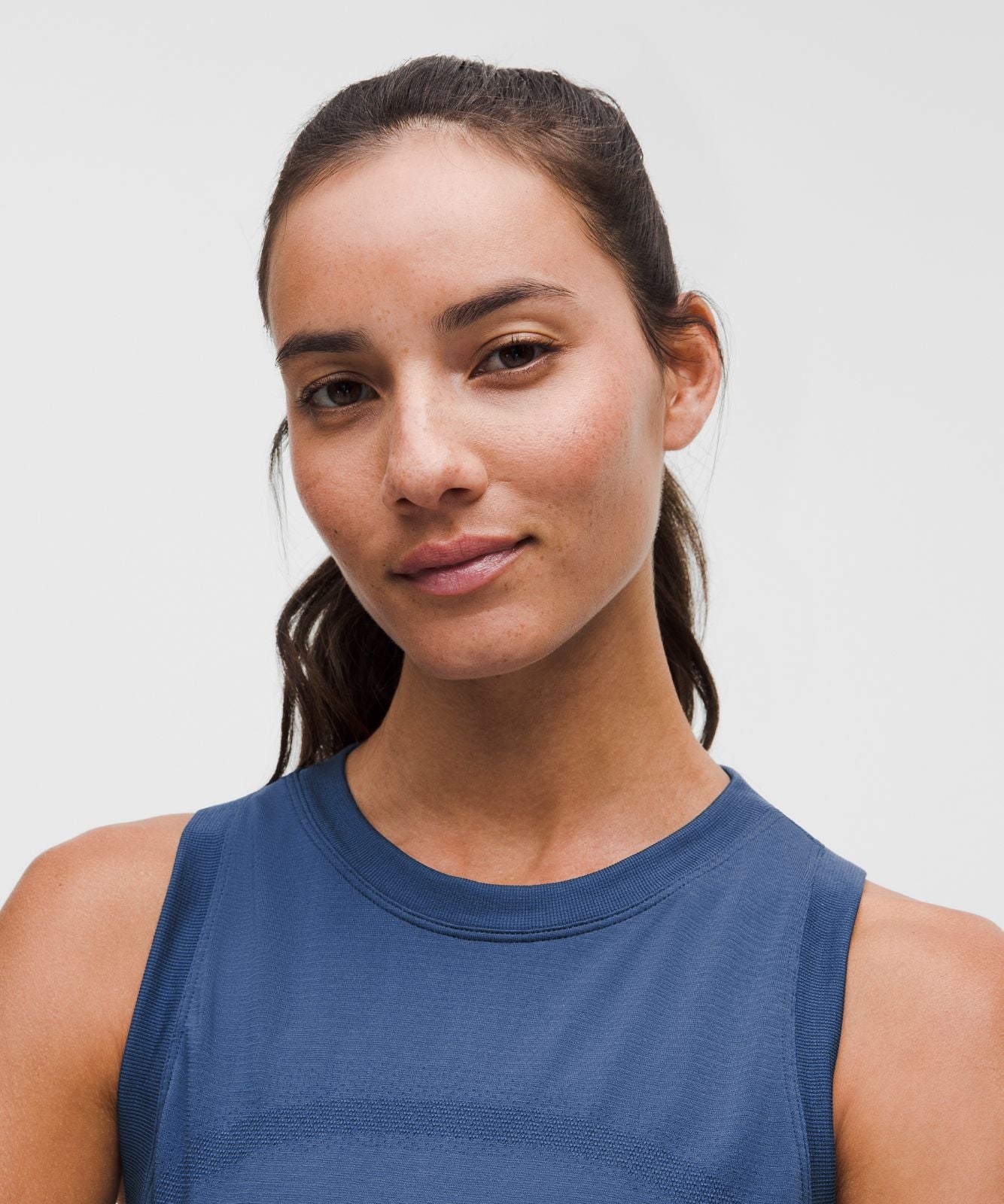 Swiftly Relaxed Tank Top *Hip Length Blue Twill/Blue Twill