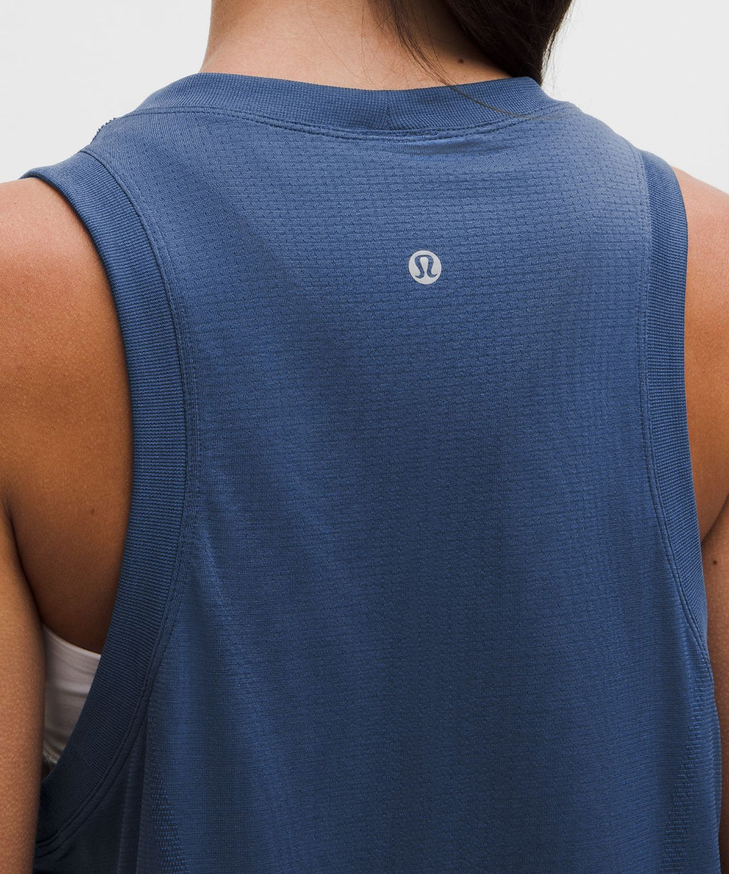 Swiftly Relaxed Tank Top *Hip Length Blue Twill/Blue Twill