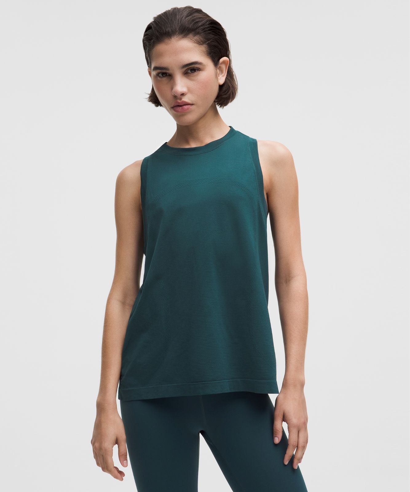 Swiftly Relaxed Tank Top *Hip Length Indochine Blue/Indochine Blue