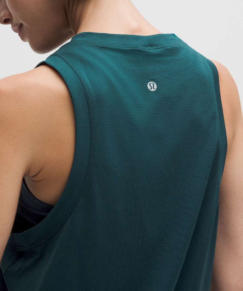 Swiftly Relaxed Tank Top *Hip Length Indochine Blue/Indochine Blue