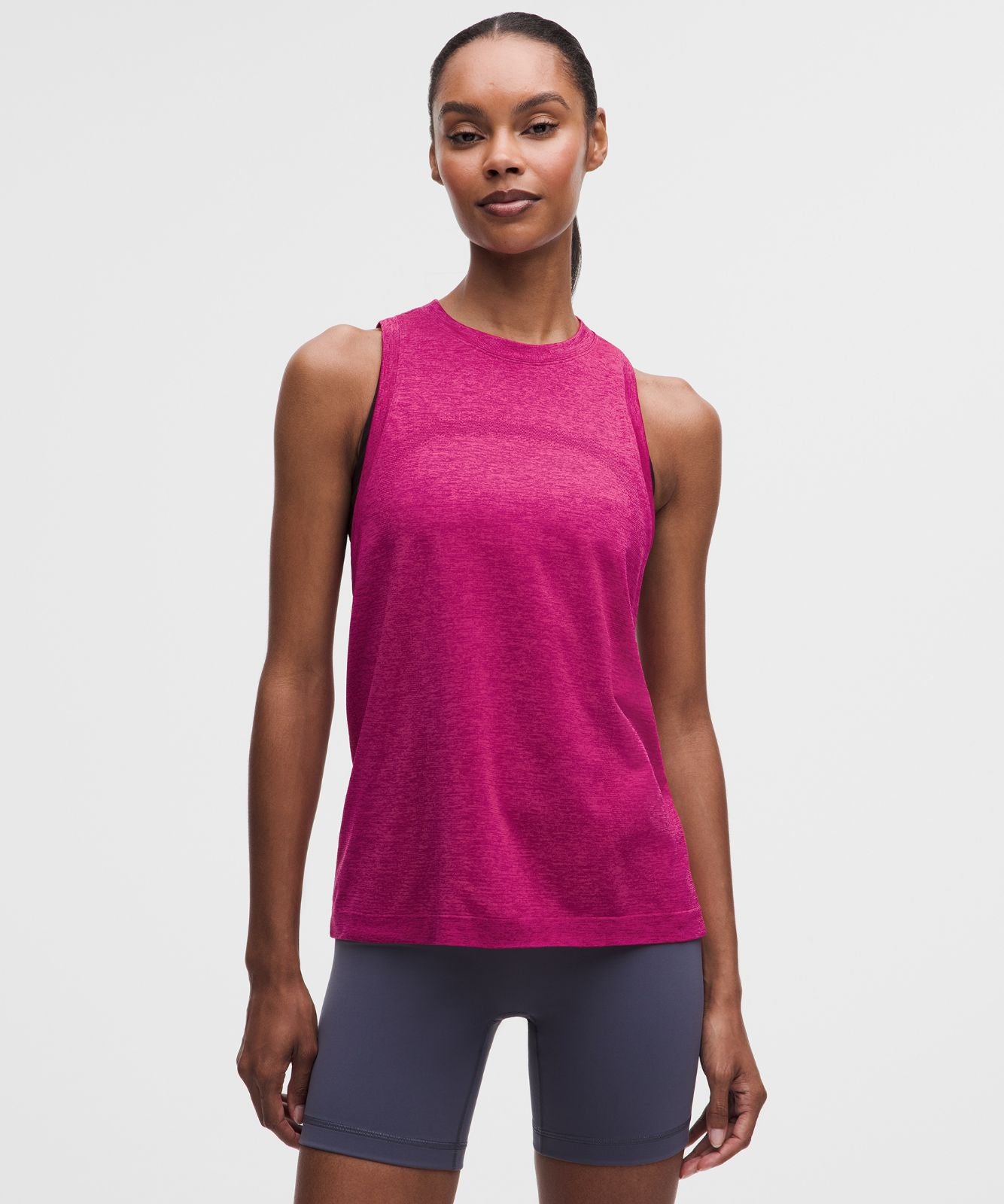 Swiftly Relaxed Tank Top *Hip Length Raspberry Rave/Flamingo Fun Tone