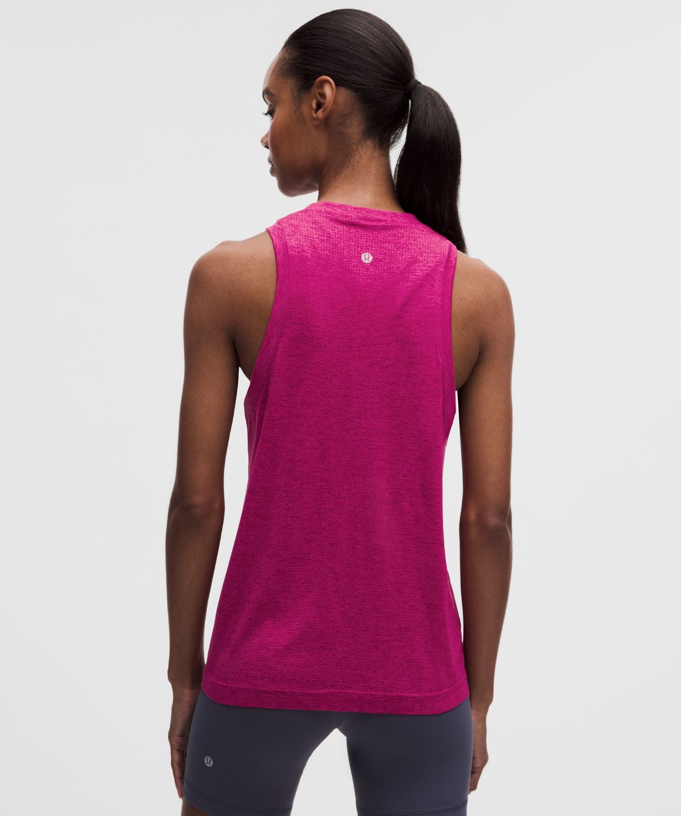 Swiftly Relaxed Tank Top *Hip Length Raspberry Rave/Flamingo Fun Tone