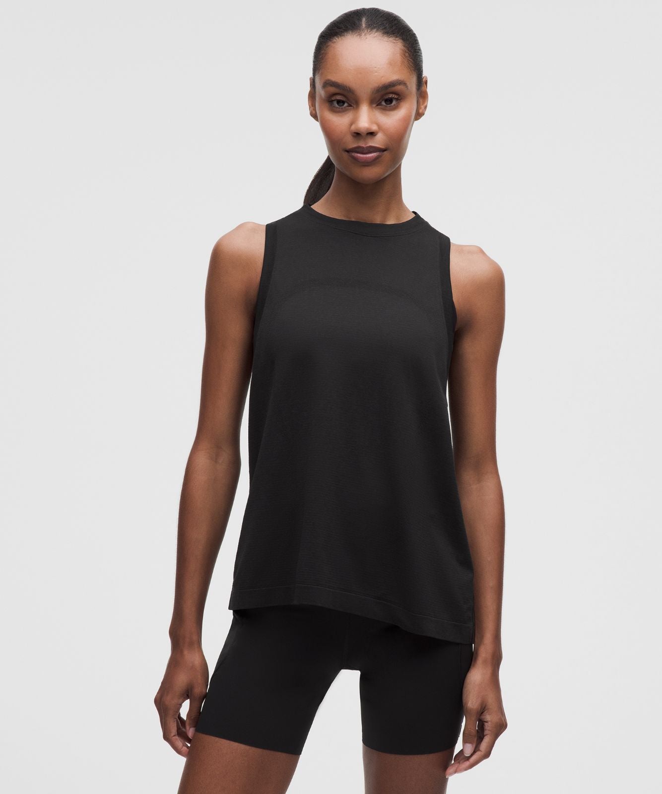 Swiftly Relaxed Tank Top *Hip Length Black/Black