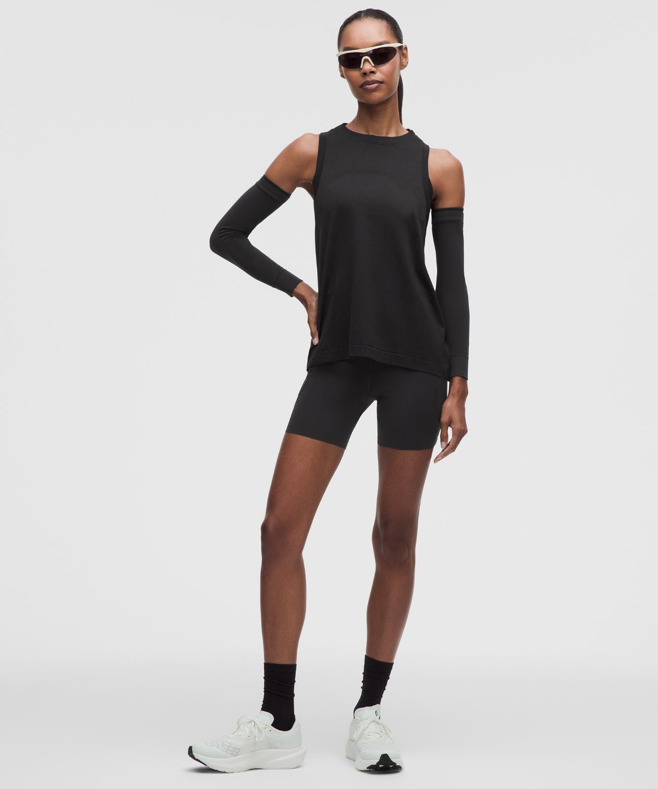 Swiftly Relaxed Tank Top *Hip Length Black/Black