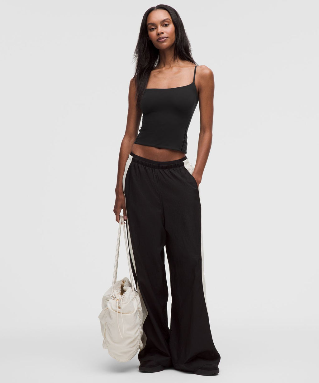 Wundermost Ultra-Soft Nulu Spaghetti-Strap Adjustable Cami Black