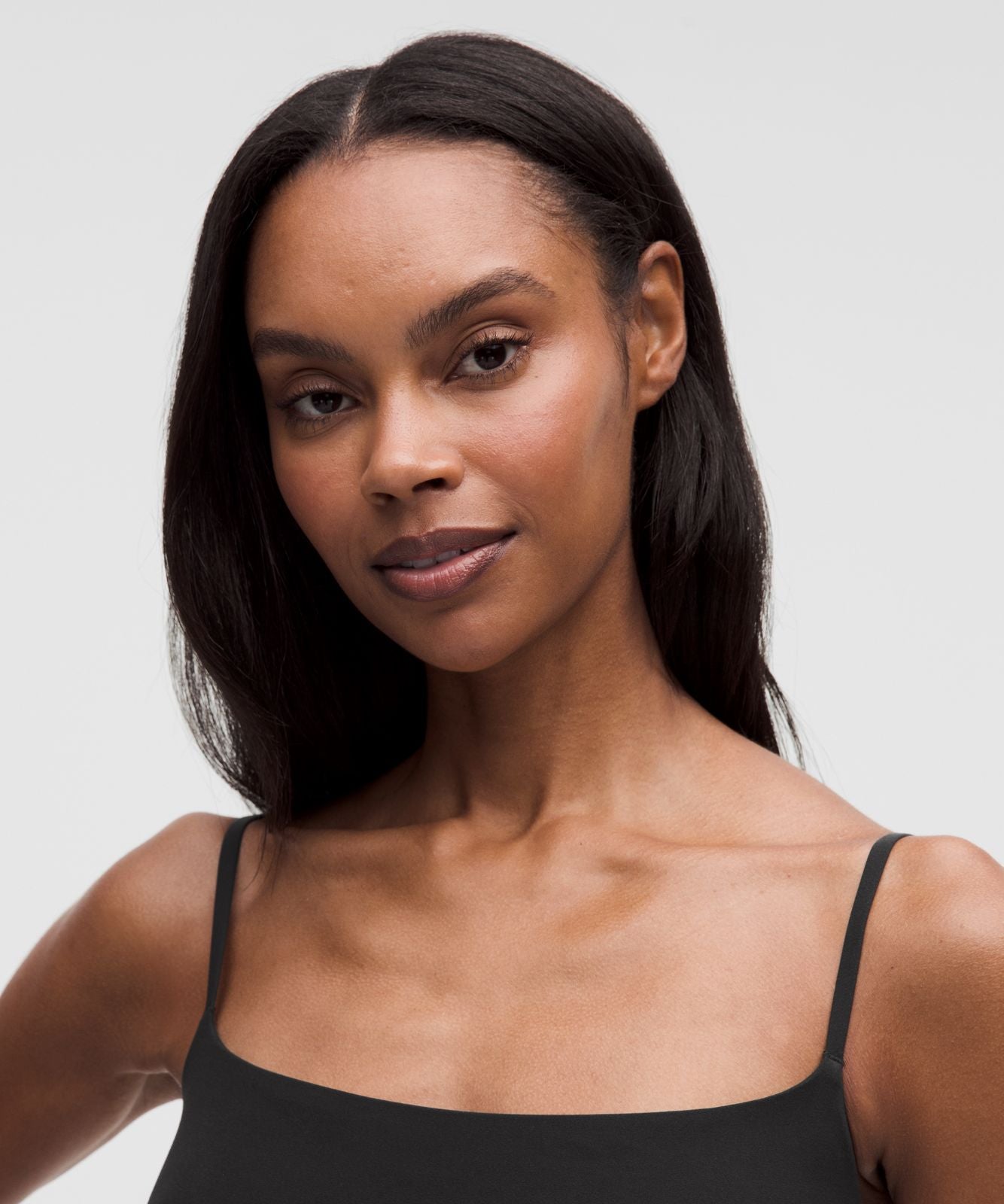 Wundermost Ultra-Soft Nulu Spaghetti-Strap Adjustable Cami Black