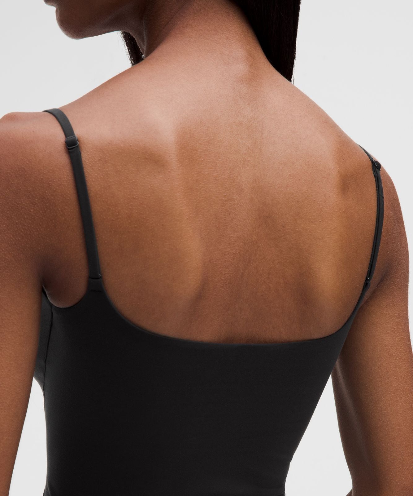 Wundermost Ultra-Soft Nulu Spaghetti-Strap Adjustable Cami Black