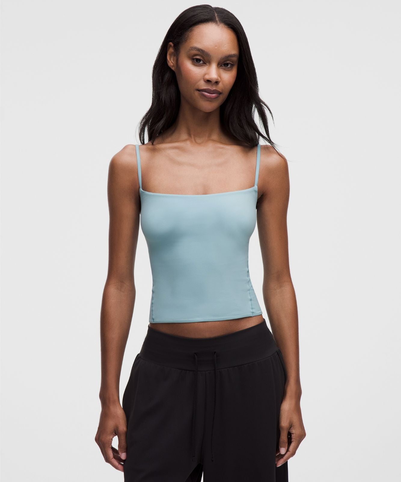 Wundermost Ultra-Soft Nulu Spaghetti-Strap Adjustable Cami Seafoam