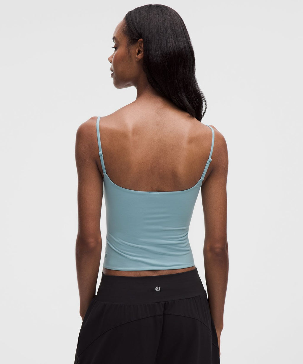 Wundermost Ultra-Soft Nulu Spaghetti-Strap Adjustable Cami Seafoam