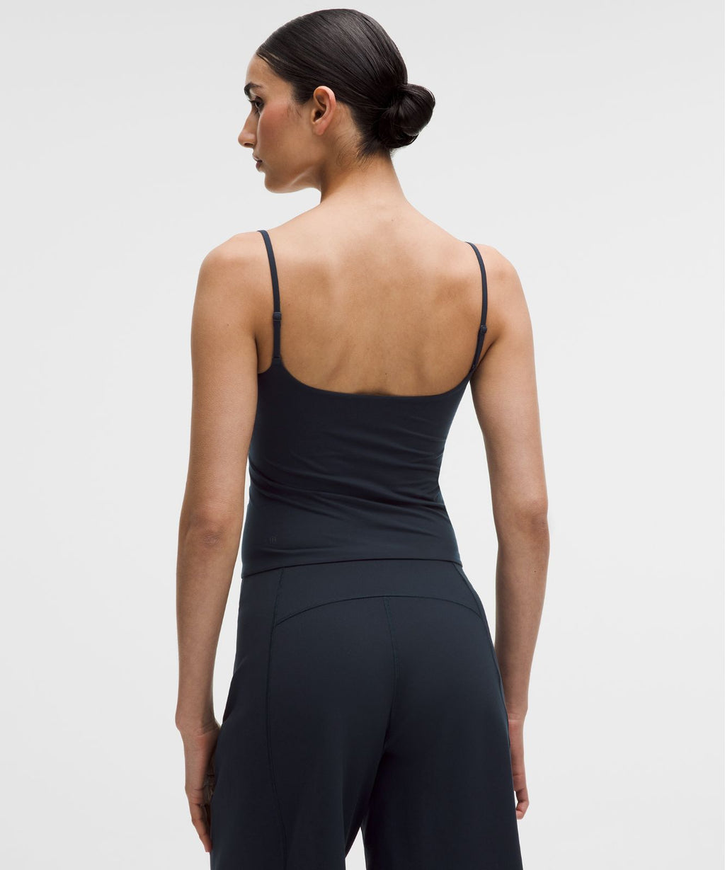 Wundermost Ultra-Soft Nulu Spaghetti-Strap Adjustable Cami True Navy