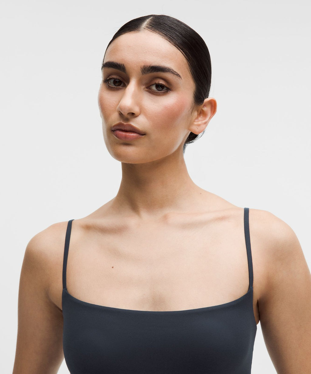 Wundermost Ultra-Soft Nulu Spaghetti-Strap Adjustable Cami True Navy