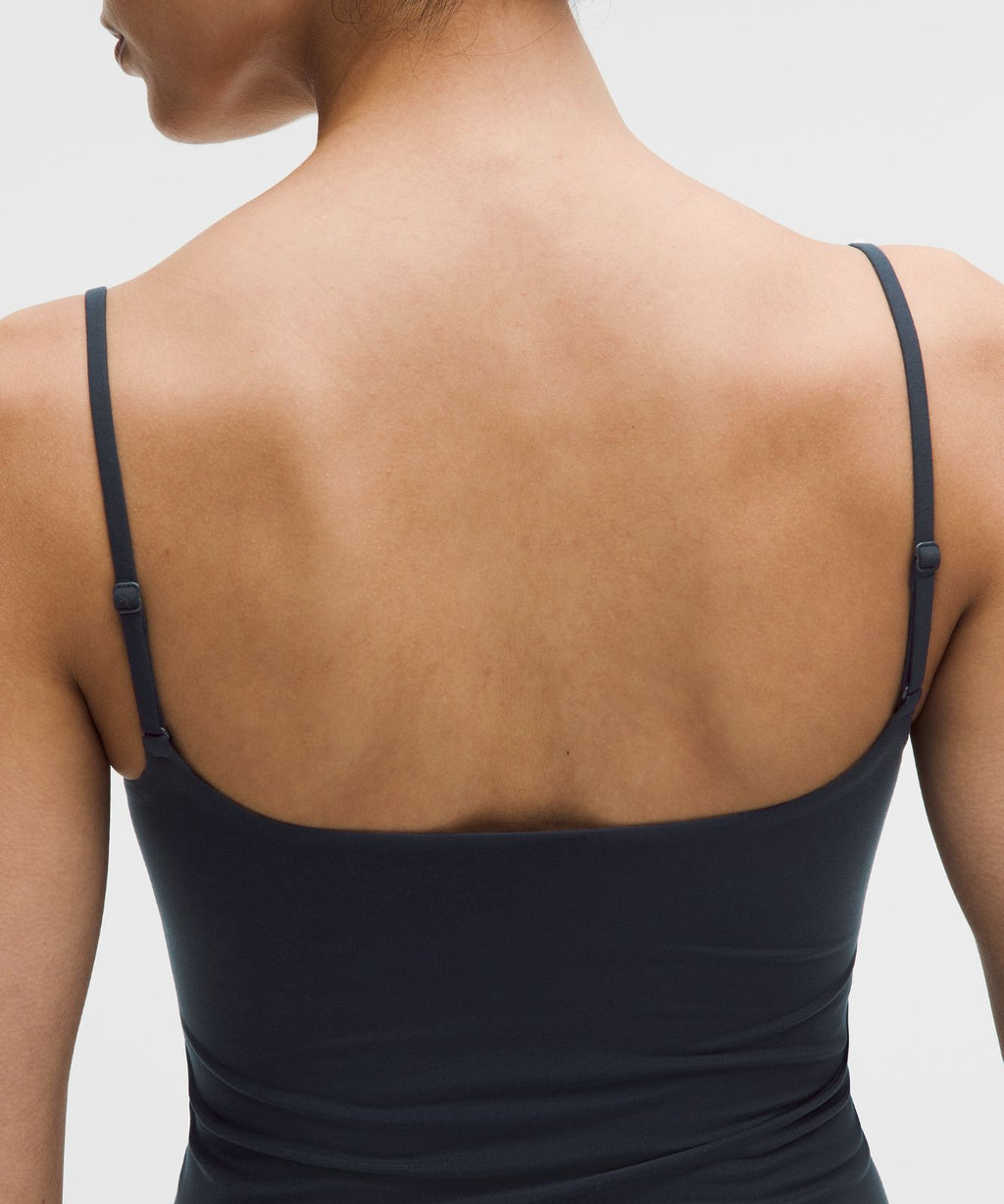 Wundermost Ultra-Soft Nulu Spaghetti-Strap Adjustable Cami True Navy