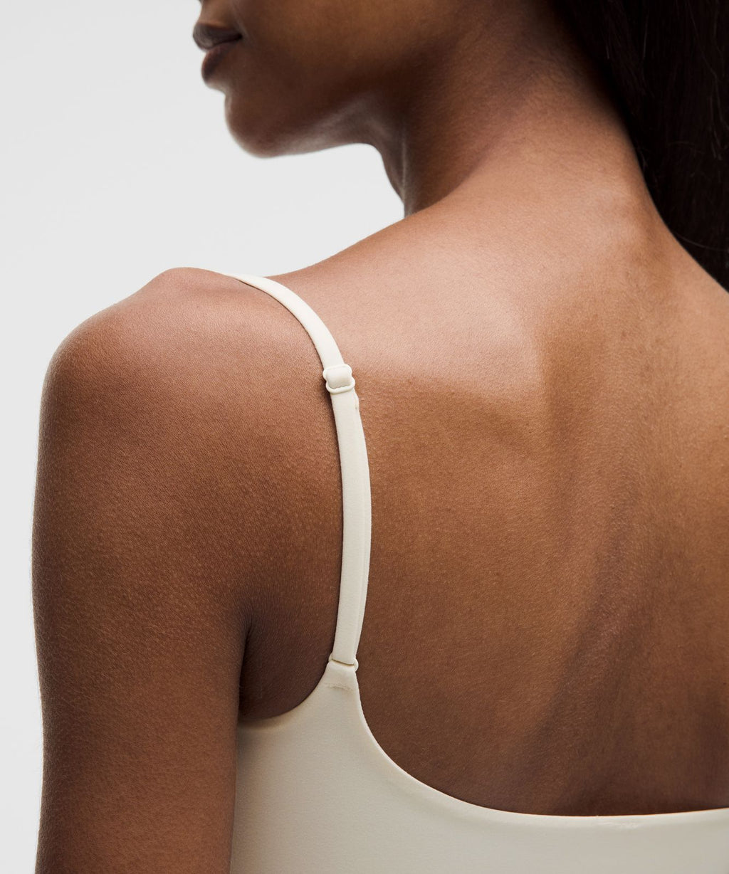 Wundermost Ultra-Soft Nulu Spaghetti-Strap Adjustable Cami Light Ivory