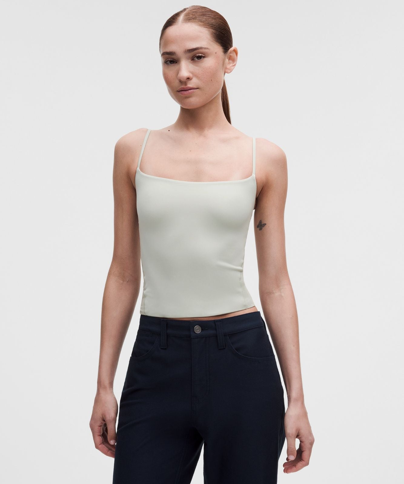 Wundermost Ultra-Soft Nulu Spaghetti-Strap Adjustable Cami Meadow Haze