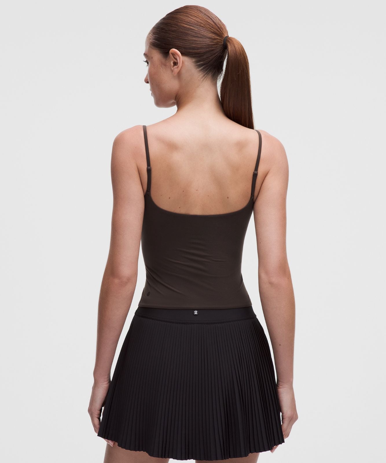 Wundermost Ultra-Soft Nulu Spaghetti-Strap Adjustable Cami Mahogany Muse