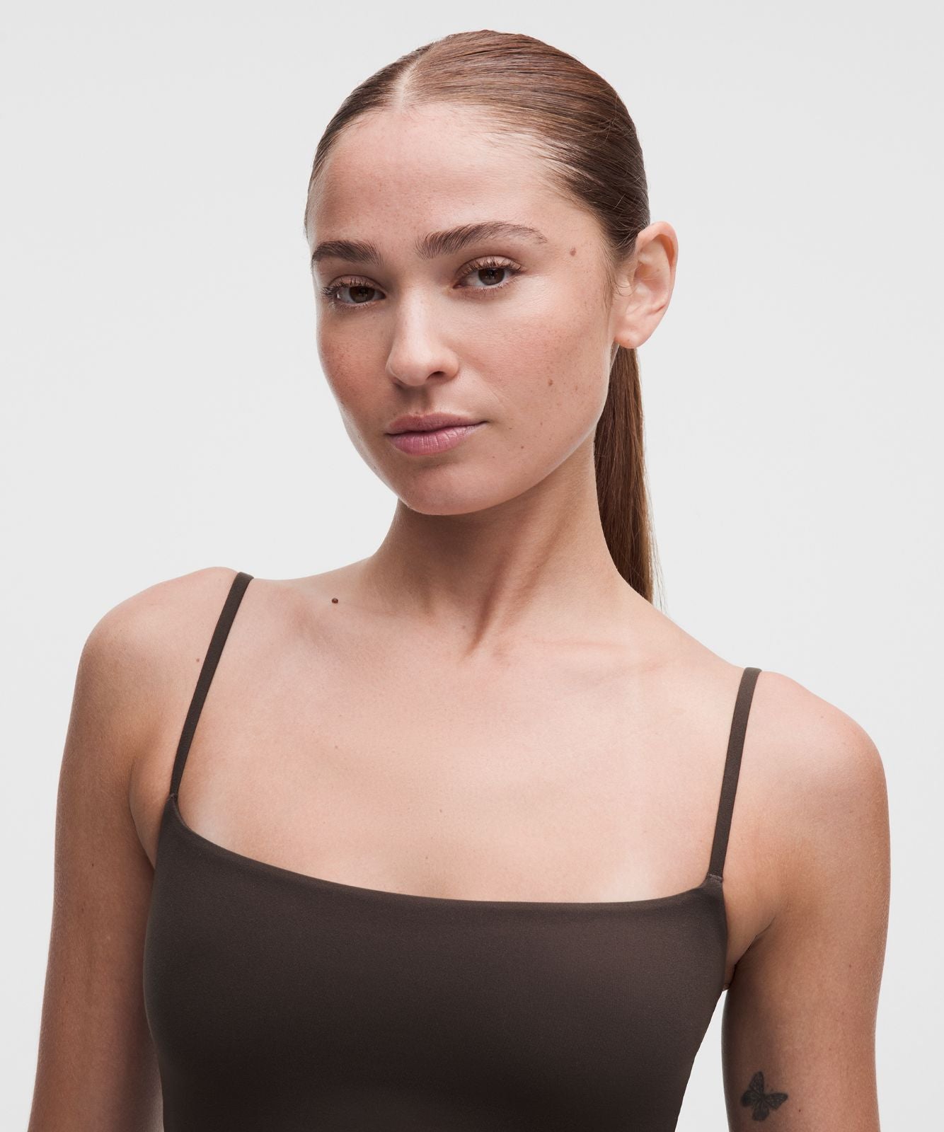 Wundermost Ultra-Soft Nulu Spaghetti-Strap Adjustable Cami Mahogany Muse