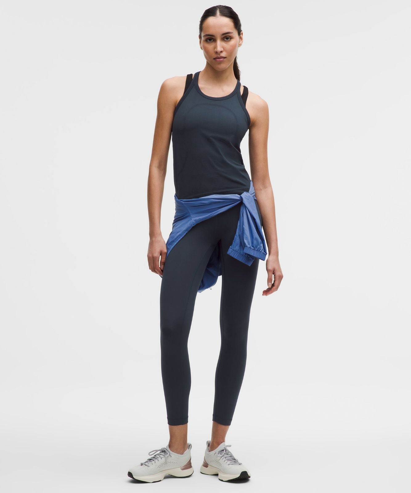 Swiftly Tech Round-Neck Racerback Tank Top 2.0 *Waist Length True Navy/True Navy