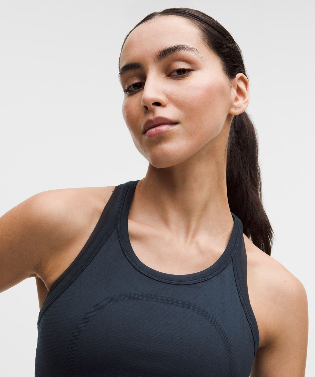 Swiftly Tech Round-Neck Racerback Tank Top 2.0 *Waist Length True Navy/True Navy