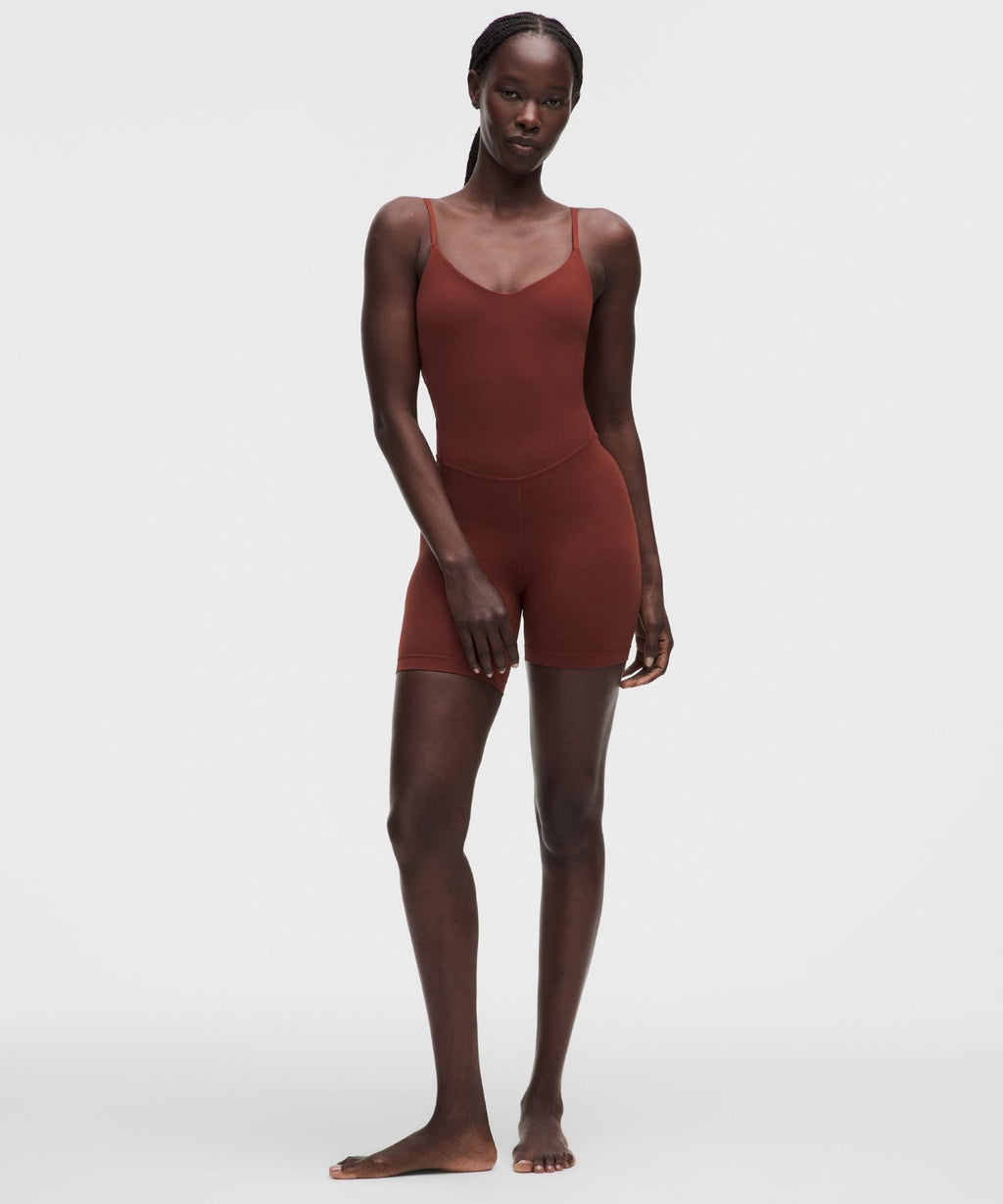 lululemon Align™ Cami Bodysuit 6" *Light Support, A/B Cup Cranberry Charm